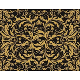 Luxe Black with Gold Print Waxed Food Paper Pack of 500